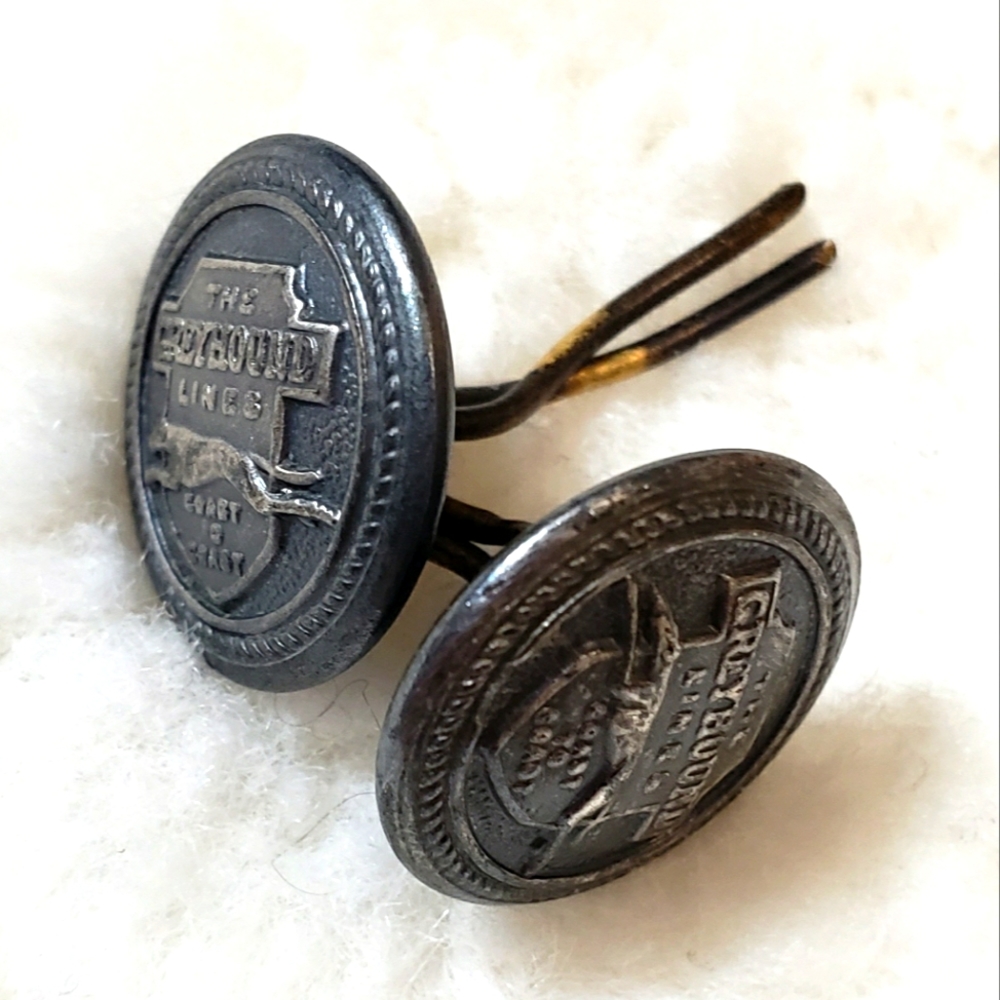 Greyhound Bus Lines Hat Button Vintage Coast To Coast Superior Quality Original!